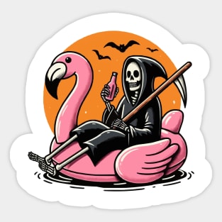 Reaper Flamingo Sticker